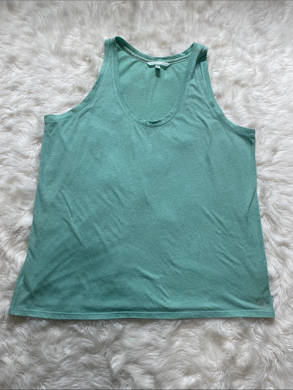 Victoria's Secret 2014 "The Love Tank" Seafoam Green Tank Top Large